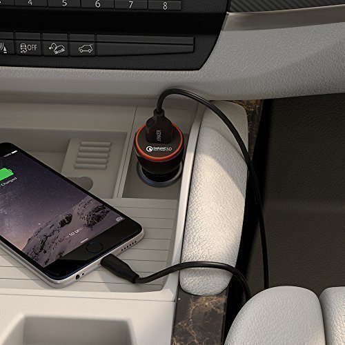 Anker PowerDrive+ 1 24W Quick Charge 3.0 USB Kfz Auto Ladegerät für Galaxy S7 / S6 / Edge / Plus, Note 4 / 5, Nexus 6, LG G5 V10, iPhone SE / 6s / 6 und weitere - 7