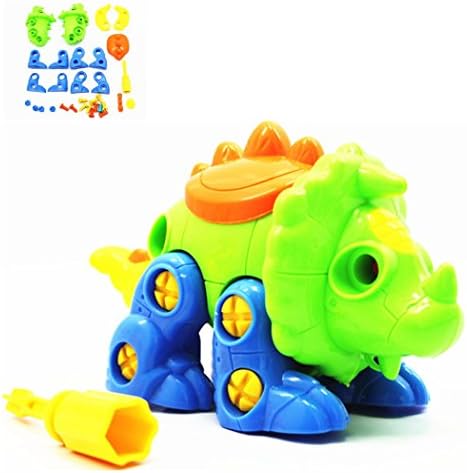 Goeous Assemble and Disassemble DIY Take-apart Pull Along Dinosaurs Toys,Stem Learning , Construction Engineering Building Play Set For Kids 3 Years and Up (stegosaurus)