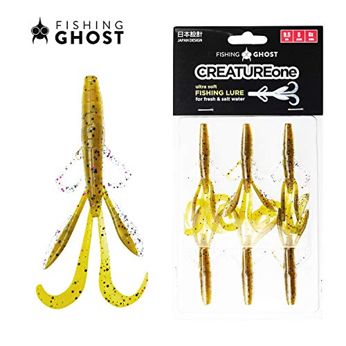 FISHINGGHOST 6X CreatureOne Bait Leurre Artificiel 5 g Idéal en Combinaison avec Hairy Jig Jig-Trailer Jig Trailer idéal pour la pêche à la brochure et Le Sandre (Contenu de 6 pièces)