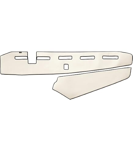 Coperture Cruscotto In Ecopelle Beige Per Scania R 2004-2016 – Set 2 Pezzi, Solo Guida A Sinistra, Con Velcro