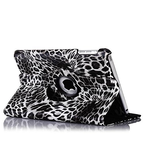 inShang Hülle für Apple ipad mini 3 mini 2 mini 1, Edles PU Leder Tasche Hülle Skins Etui Schutzhülle Ständer Smart Case Cover für Tablet iPad, Super Automatische Einschlaf-/Aufwach funktion, 360 Grad rotierende + inShang Logo hochwertigen Stylus Eingabestift Stift - 3