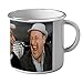 Produktbild Emaillierter Mug Becher aus Metall Louis de Funès bourvil Komplizen Lachen
