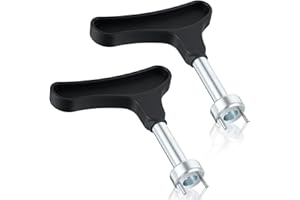 Matwsec 2 Pcs Golf Spike Removal Tool, Stainless Steel Golf Shoe Spikes Replacements, Multifunction Golf Spike Wrench, Adjustment Cleat Key Remover for Spike Shoes (Universal, Black)