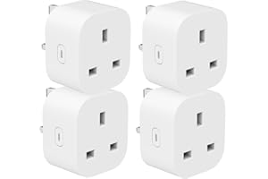 THIRDREALITY Zigbee Smart Plug UZ1 with Energy Monitoring 4 Pack, Zigbee Repeater,Remote Control, Timer & Schedule Function, ZigBee Hub Required, Compatible with Home Assistant, SmartThings, Alexa