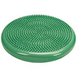Balancekissen mit Noppenseite, Sitzkissen, aufpumpbar, Cando® Balance Disc, 35 cm Durchmesser, grün
