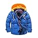 Produktbild Daunenjacke Daunenmantel Kinder Longra Baby Jungen Winterjacke Wintermantel mit Kapuze Kinder wasserdichtem Sportjacken Steppjacke Trenchcoat Parka Outdoorjacken (4-9Jahre) (130CM 6Jahre, Blue)