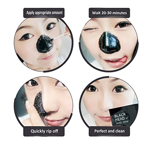 Black Forest Spa® Akne Blackhead Killer Anti-Akne-Gesichtsmaske Peel Off Maske 10er Pack 10x6ml - 4