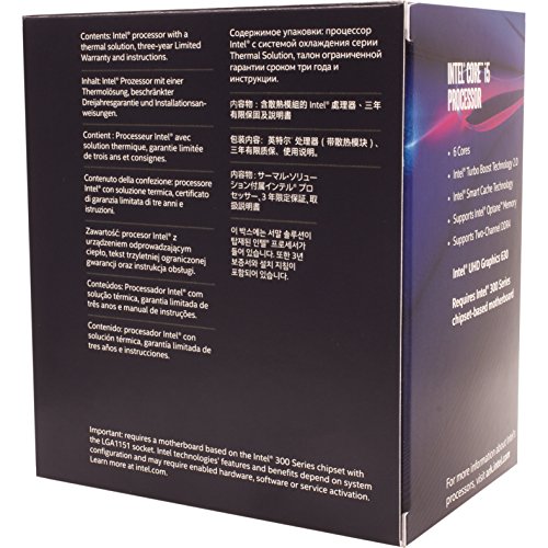 Intel Core i5-8400 - Procesador 8   generaci  n de procesadores Intel Core i5  Cach   de 9M  hasta 4 00 GHz  2 8 GHz  Socket FCLGA1151  PC  14 NM