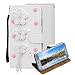 Produktbild Rhinestone Schutzhülle für Samsung Galaxy S7 Edge Hülle,Aearl Glitzer Strass Brieftasche Case Bling Diamant Perle Flip PU Leder Wallet Cover Karte Halterung Schutz TPU Tasche mit Displayschutz Handyhülle für Samsung Galaxy S7 Edge - Drei Blumen