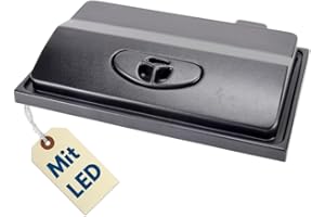 GarPet Aquarium Abdeckung LED Beleuchtung 50x30 cm Aquarium Deckel Schwarz 50 Mit Licht Terrarium Abdeckung Lampe Aquariumbeleuchtung Aquariumlampe