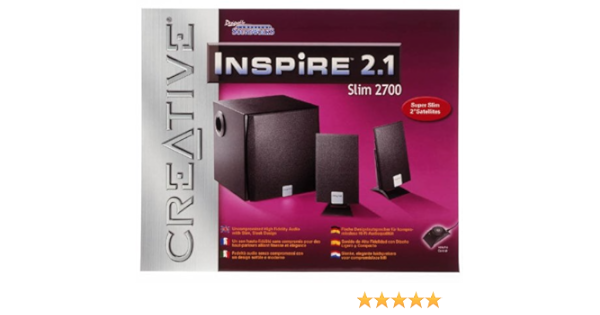 creative inspire 2.1 slim 2700