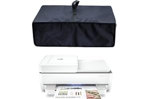 GLUK Premium Nylon Fabric Printer Dust Cover Case Compatible with HP DeskJet 2710e/2720e/4120e All in One Colour Printer / HP ENVY Pro 6420/6430 All in One Printer, Black