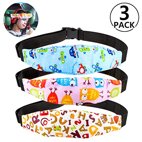 Preisvergleich Produktbild Einstellbare laufställe schlaf stellungsregler, Kopfband autositz befestigung, Gurtschutz kinderwagen, Rymall 3pcs kopf halter kindersitz kindersitz befestigung auto kinderwagen, Hilfe Schlaf