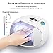 SUNUV SUN7 48W UV Nail Dryer Led Nail LAMP Smart Light for Gel Nails With Double Power Design,4 Timer Setting , Lcd Display ,Painless Curing,Over-Temperature Protection