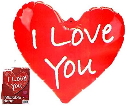 3 x Inflatable 'I Love You' Heart - Valentines Mothers Day Anniversary Gift.