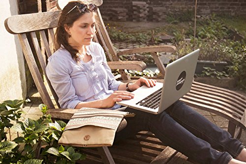 art cherry 13 bis13 3 Zoll Laptoptasche   Notebookh  lle Canvas-Gewebe Sleeve H  lle  Bohemia Laptop Tasche mit Stickmuster speziell f  r Macbook Air 