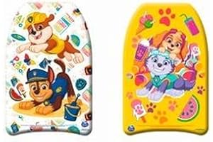 JOHN COLORBABY Patrulla Canina Tabla de Bodyboard 43.5x28.5x4 cm, 2 Modelos Surtidos, Espuma EVA Ligera, Diseño Personajes Patrulla Canina, para niños Desde 3 años, Playa o Piscina (77478)