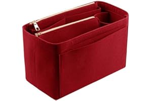 YXBQueen Handtaschen Organizer Filz Taschenorganizer für Frauen Handtasche Reißverschluss-Tasche Taschenorganizer Filz