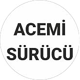 Parti Tasarla Acemi S&uuml;r&uuml;c&uuml; Araba Etiketi 15 cm Beyaz