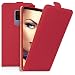 Produktbild mtb more energy® Flip-Case Tasche für Samsung Galaxy S9 Plus (SM-G965, 6.2'') | Rot | Kunstleder | Schutz-Hülle Cover