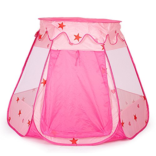 Prince Princess Tent Indoor and Outdoor 1 to 8 Years Old Children Game Play Toys Tent Balls, Easy Folding Ball Pit Play House Baby Beach Tent with Tote Bag Prince Princess Tent Indoor and Outdoor 1 to 8 Years Old Children Game Play Toys Tent Balls, Easy Folding Ball Pit Play House Baby Beach Tent with Tote Bag