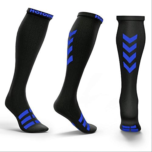 Compression Socks for Men &amp; Women, Hoicmoic 20-30mmHg Graduated Socks Fit for Running, Nurses, Shin Splints, Flight Travel, Maternity Pregnancy - Boost Stamina, Circulation &amp; Recovery