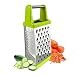 My Box Grater Stainless Steel | Most Versatile Stainless Steel 4-sided Box Grater/Shredder/Zester for Vegetables, Fruits, Parmesan, and More | Effortless Grating with no Mess | Super Sturdy Construction with Non-slip Base | Extremely Strong Handle for Complete Control and Comfy Grip | Dishwasher Safe | Lime Green | 536 RS.2249.00