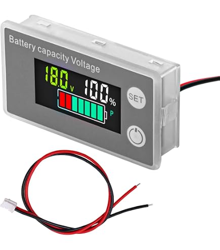 Fasizi Tester per batteria da 12 V, rilevatore alternatore digitale, strumento diagnostico con spina accendisigari per auto, con 6 indicatori LED