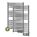 Produktbild 2 x Badheizkörper Elektrisch - Handtuchtrockner Farho NOVA LITTLE Chrom 400 W mit Thermostat Digital programmierbar (800 x 500 mm)