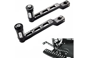 ITDEGNO Shifter leve Pedale Leve Del Cambio con Tallone per Harley FL Softail/Touring Electra Glide Road King Road Glide FLHX Street Glide Fatboy