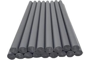 NADIA'S LITTLE TREASURES Made in The UK hot melt Glue Sticks for Glue Gun 20cm long 12mm diameter- Versatile Hot Melt Adhesive for Arts & Crafts, Product Assembly, and More (10, SILVER)