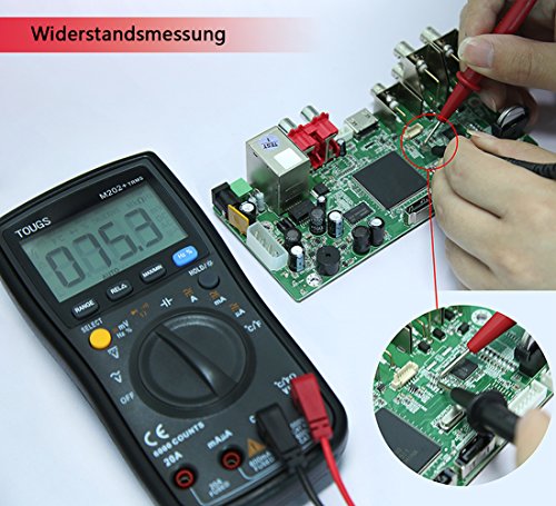 TOUGS M202 True-RMS Autorange Digital Multimeter Elektrischer Multi Tester mit REL und MAX / MIN Datum Hold - 4