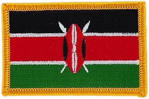 Kenya Kenyan Flag embroidered Patch Badge Crest Iron-on Badge Backpack