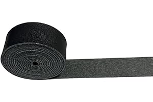 Funnytek 25 mm x 2 mm, cinturino in pelle largo, piatto, classico, vintage, strisce in pelle, per fai da te (2 m nero)