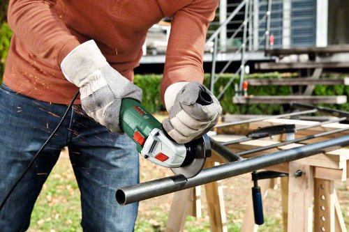 Bosch DIY Winkelschleifer PWS 750-115, Anti Vibrationshandgriff, Schutzhaube, Koffer (750 W, Leerlaufdrehzahl 12.000 min-1, Schleifscheiben-Ø 115 mm) - 3