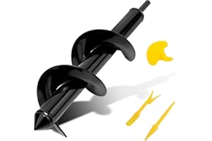 HAIMAYEE Wiertarka Ogrodowa Spiralna 8x30cm Wiertarka do Ziemi Wiertarki,Roślin Wkrętarki Akumulatorowej,Donice do Kwiatów,świder Kopania Dołków