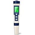 misuratore pH 5 in 1 con TDS EC Salinità Temperatura Tester multifunzionale impermeabile di alta precisione Calibrazione auto