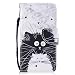Produktbild Chreey iPhone X/iPhone 10 Hülle, PU Leder Schutzhülle mit Nettes Totoro Muster Bumper Flip Wallet Case Handyhülle