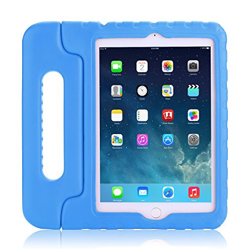 MoKo Hülle für iPad Mini 3 / 2 / 1 – Superleicht EVA Stoßfest Kinderfreundlich Kinder Schutzhülle mit umwandelbarer Handgriff Handle und Standfunktion für Apple iPad Mini 3/2/1, Blau (Nicht für Mini 4) - 9