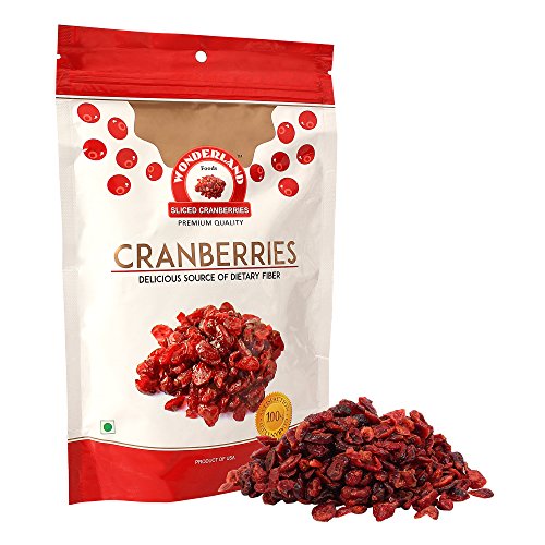 Wonderland Foods 200g Healthy & Tasty Californian Sliced & Dried Cranberry Pouch