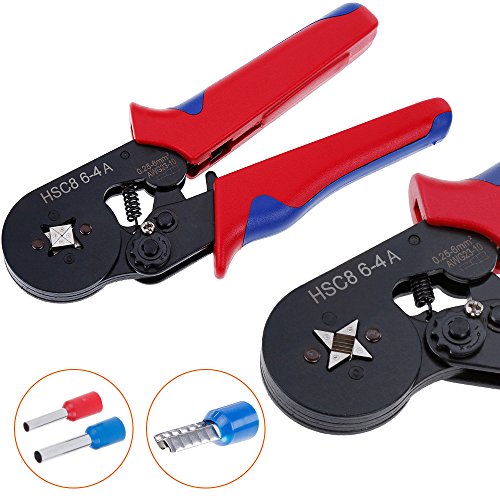 Rovtop 0.25-6.0mm Zwinge Crimpzange Klemmzange Streifenschneider Crimpzange Crimper für Isolierte Klemmen Steckverbinder Kabelschuhe - 4