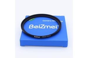 BEIZMEI 72mm to 77mm Camera Filters Ring,72mm-77mm Step-Up Ringfor Filters Compatiable All Brands Ø72mm Lens to Ø77mm UV ND CPL Camera Filter.Made of CNC Machined.