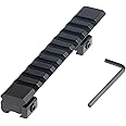 HOUSON Aluminum M Lok Picatinny Rail, Picatinny Riser Rail Mount Dovetail 11 mm Conversion to 20 mm C0027