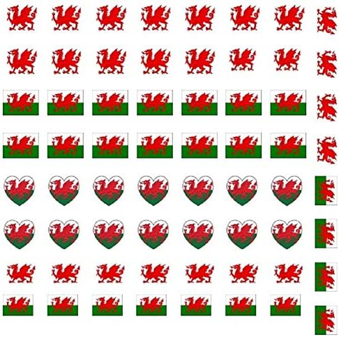 England Collection (Wales Nail Decals Art)