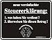 Produktbild Rahmenlos® Fun Schild - Steuererklärung...