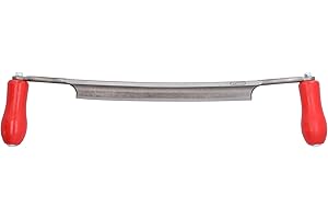 STUBAI Wagner-Reifmesser 240 mm | Zugmesser inklusive Schneidenschutz | geschmiedet, gehärtet und geschliffen mit Hohlschliff, ergonomische Holzgriffe