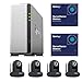 Produktbild Komplettset Synology NAS DS115j mit 2 x Kamera Lizenz 1 und 4 x FOSCAM FI9831P schwarz
