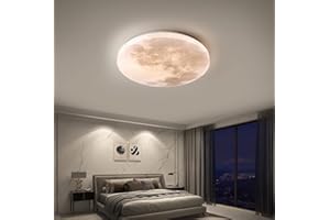 GUANSHAN Simulazione Lampadari lunari Lampada da soffitto a LED Moon Lampada da soffitto ultrasottile Lampada da soffitto per ingresso Lampada da parete per camera da letto, soggiorno