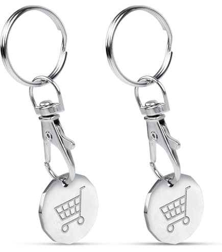 UK Phoenix Trolley Token New £1 Coin Shape 12 Sided Shopping Cart Key Ring Release Shop Locker Keychain No1 Mum No1 Dad