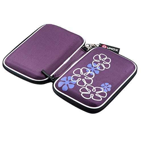 QUMOX 2,5″ extern HDD Gehäuse / Tasche für tragbare Festplatte Violett - 4